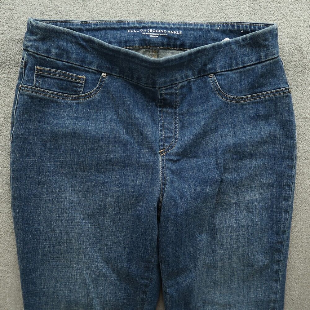 Chico's Pull On Jeans Women's Size 2R US-12R High-Rise Jegging Ankle 26" Inseam - Picture 11 of 15